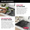 25&rdquo; Workstation Kitchen Sink&nbsp;Drop-In Top Mount&nbsp;16 Gauge&nbsp;Stainless Steel Single Bowl with&nbsp;WorkFlow&trade; Ledge&nbsp;and Accessories